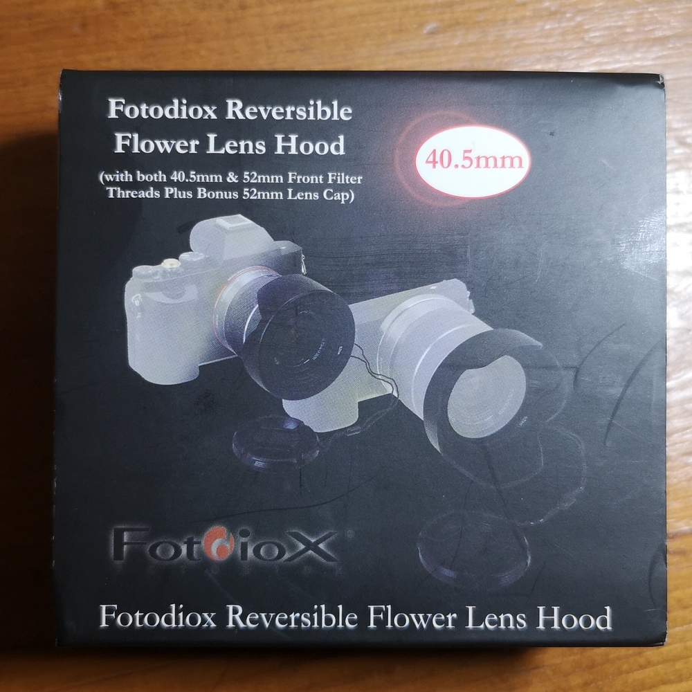 Fotodiox Reversible Flower Lens Hood, 40.5/52mm, New in Open Box